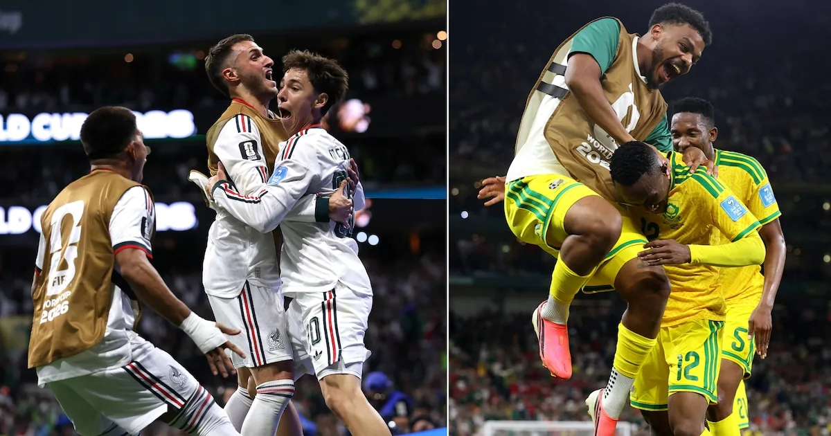 Mexico en Zuid-Afrika plaatsen zich voor volgende ronde WK voetbal