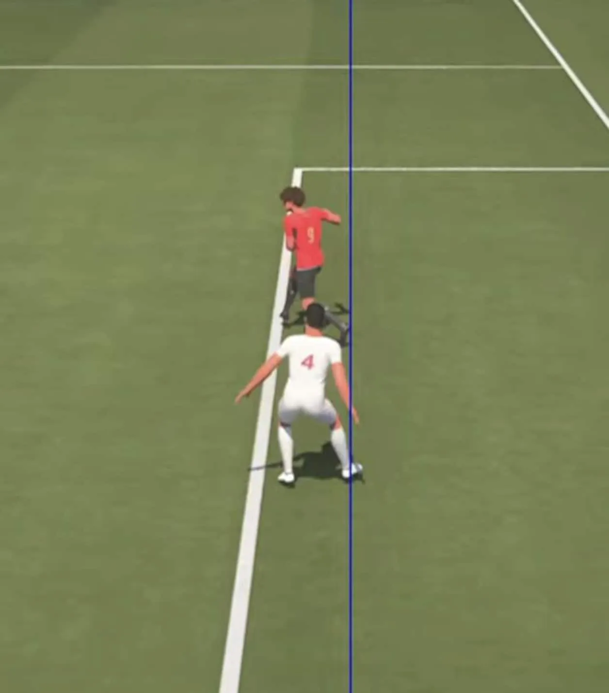 De goal werd hierom afgekeurd.© Screenshot