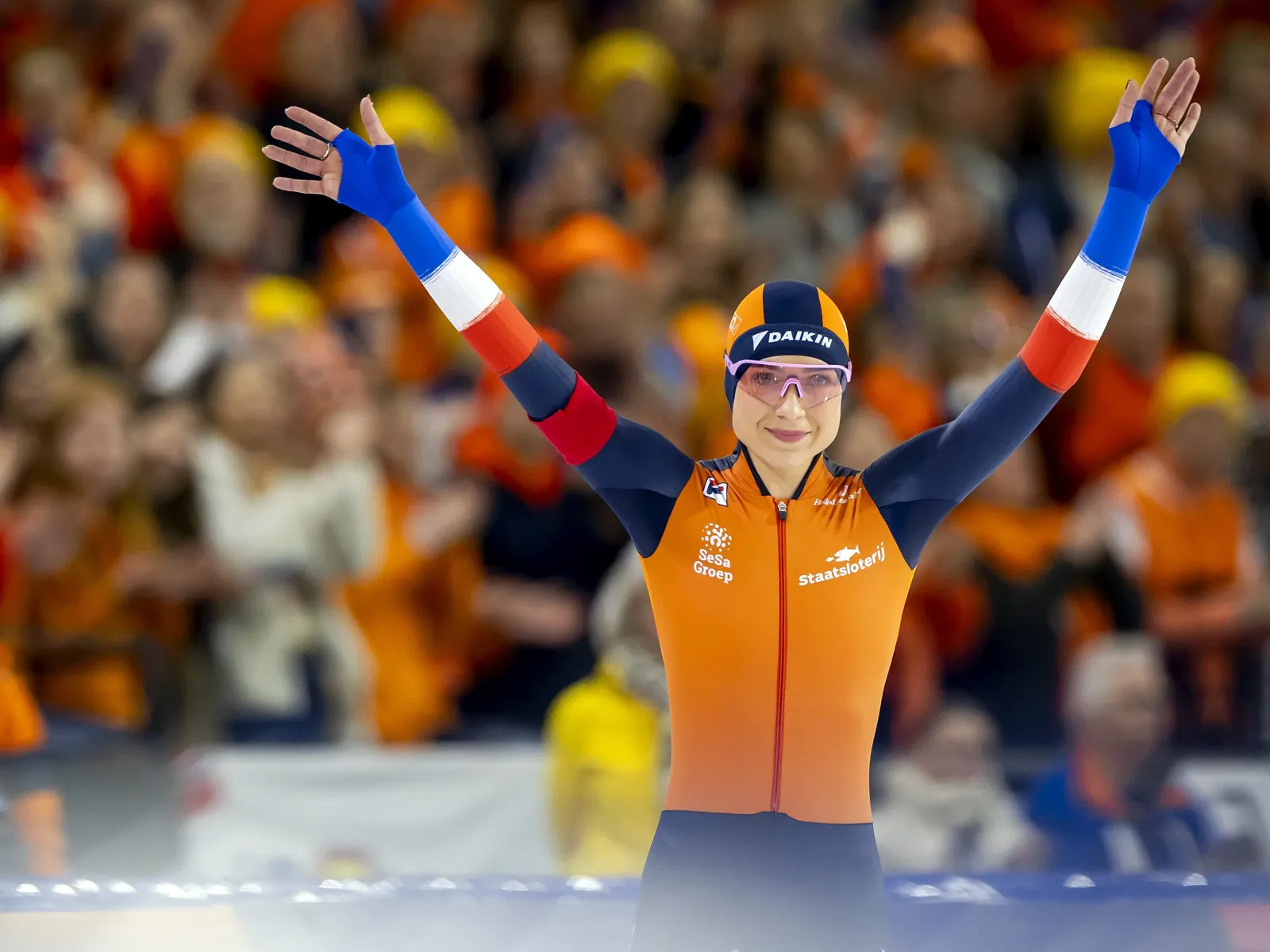 Joy Beune in Thialf