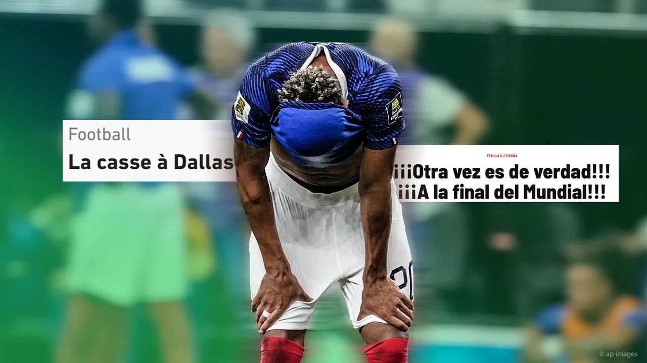 Mbappé en Cherki kritisch na nederlaag tegen Spanje in halve finale