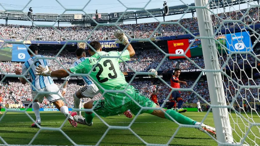 Ferran Torres schiet Spanje naar de wereldtitel.Beeld: Getty Images