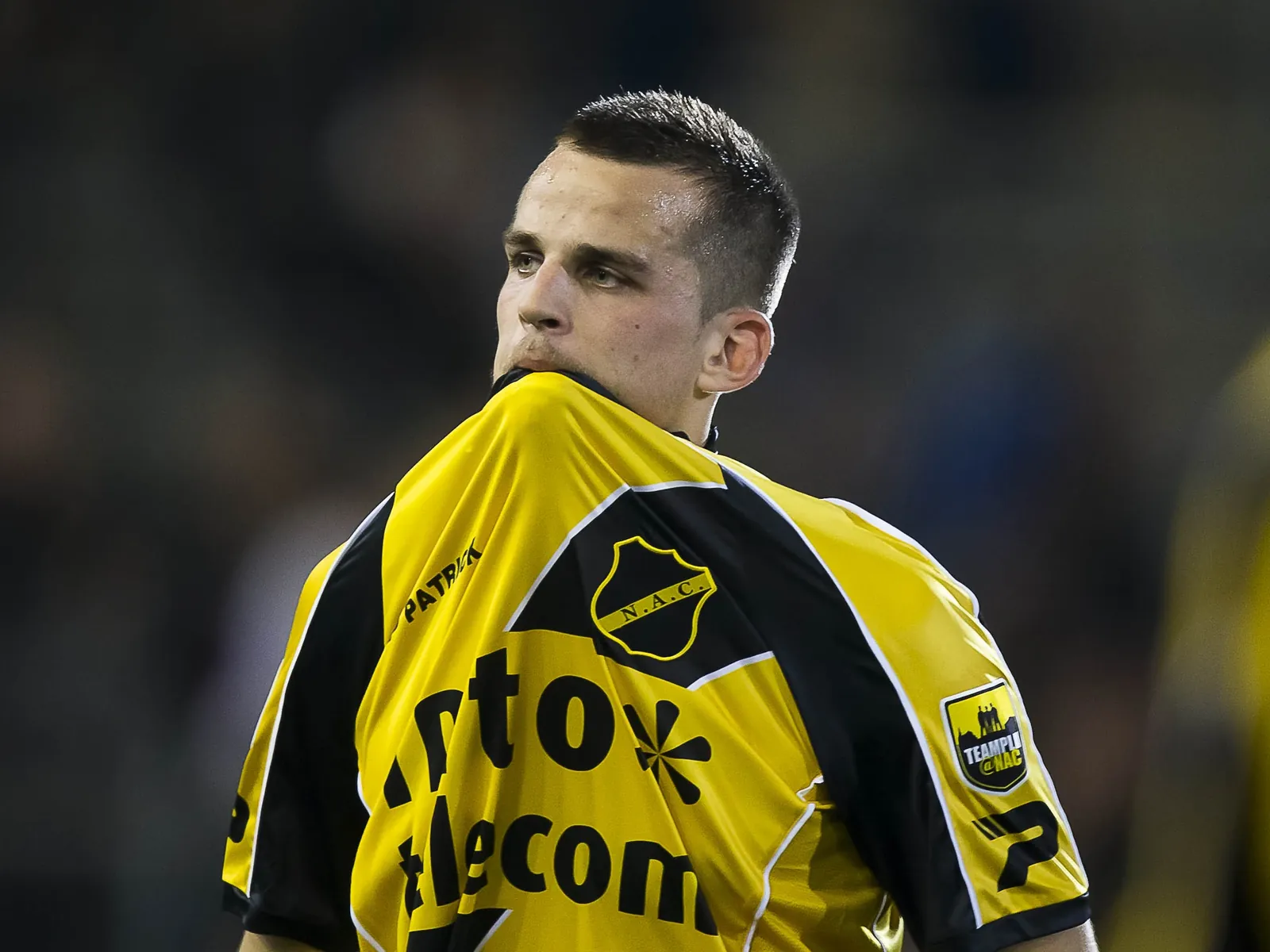 Seuntjens in 2012 tijdens zijn eerste periode als NAC-speler