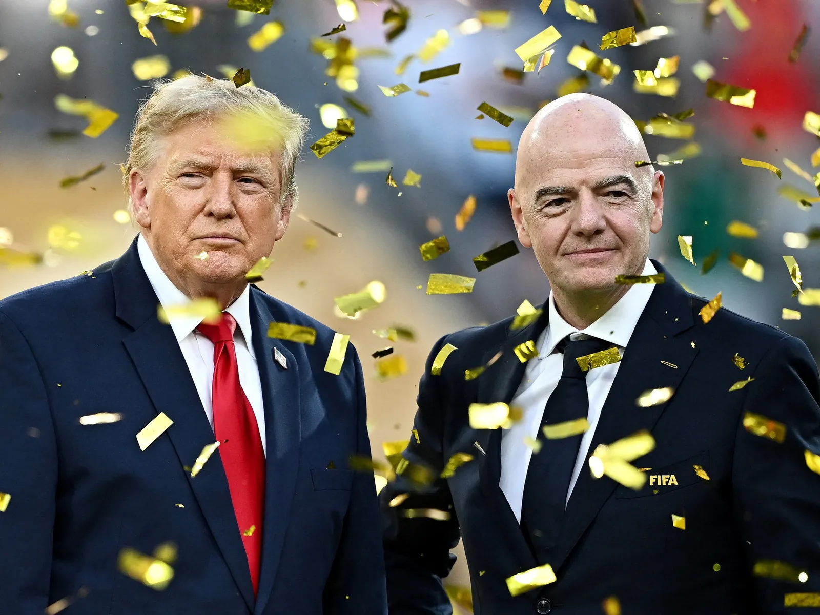Trump en Infantino op het WK